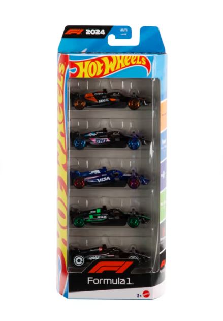 💥Hot Wheels - 5-Pack Race Team - Formula 1 2024