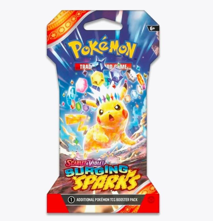 **English Pokémon TCG: Scarlet & Violet— Surging Sparks Sleeved Booster Pack