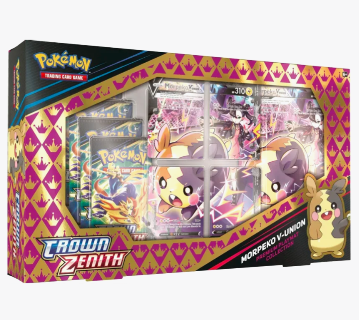 English Pokémon TCG: Morpeko V-UNION Playmat Premium Collection - Crown Zenith