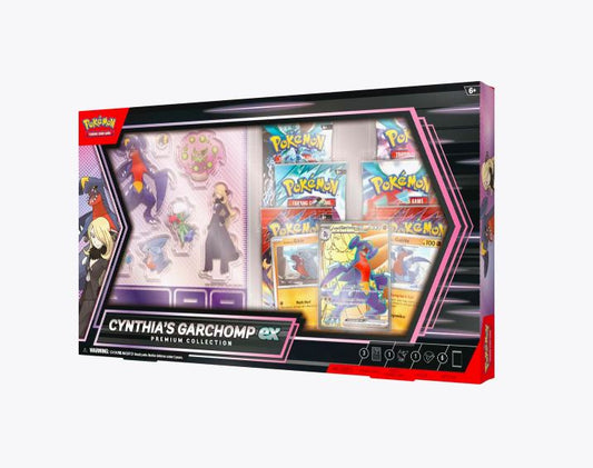 **English Pokémon TCG: Scarlet & Violet— Cynthia's Garchomp EX Premium Collection Box