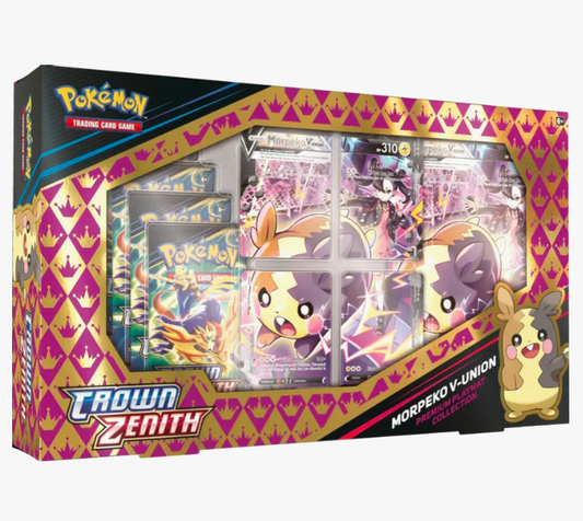 English Pokémon TCG:  Morpeko V-UNION Playmat Premium Collection - Crown Zenith